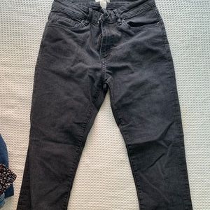 Skinny full length black jeans